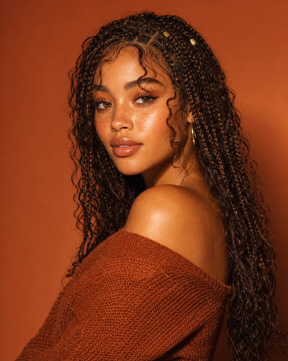 Boho Knotless Braids